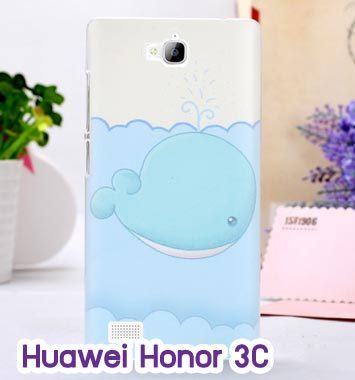 M755-01 เคสแข็ง Huawei Honor 3C ลายปลาวาฬ