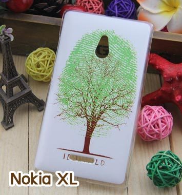 M753-06 เคสแข็ง Nokia XL ลาย Green Tree