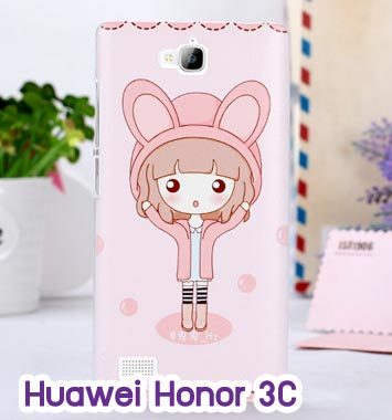 M755-04 เคสแข็ง Huawei Honor 3C ลาย Fox