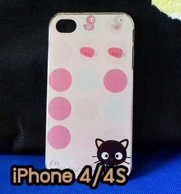 M734-02 เคสแข็ง iPhone 4S/4 พิมพ์ลาย Black Cat