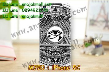 M750-04 เคสแข็ง iPhone 5C ลาย Black Eye