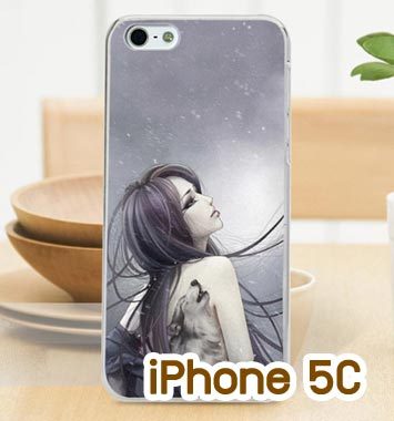 M750-07 เคสแข็ง iPhone 5C พิมพ์ลาย Night Moon