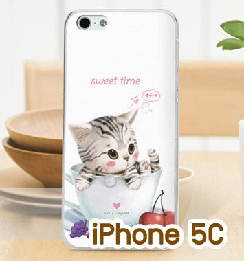 M750-08 เคสแข็ง iPhone 5C พิมพ์ลาย Sweet Time