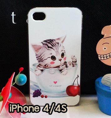 M734-08 เคสแข็ง iPhone 4S/4 พิมพ์ลาย Sweet Time