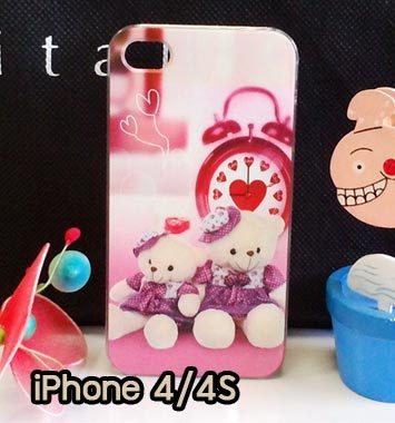 M734-09 เคสแข็ง iPhone 4S/4 พิมพ์ลาย B-Bear