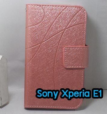 M833-04 เคสฝาพับ Sony Xperia E1 สีชมพู