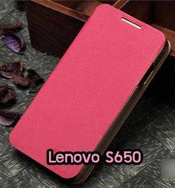 M809-01 เคสฝาพับ Lenovo S650 สีกุหลาบ