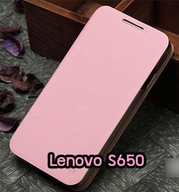 M809-04 เคสฝาพับ Lenovo S650 สีชมพู