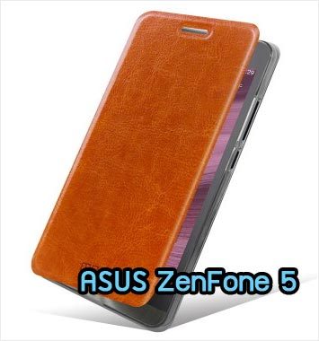 M821-02 เคสฝาพับ ASUS ZenFone 5 สีน้ำตาล