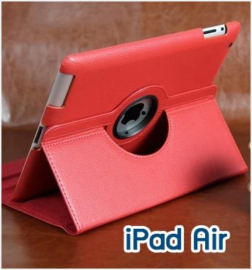 Mi39-11 เคส iPad Air / iPad 5 หมุนได้ 360 องศา สีแดง