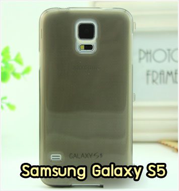 M861-05 เคสซิลิโคนฝาพับ Samsung Galaxy S5 สีเทา