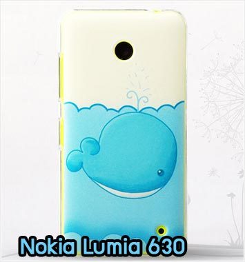 M827-04 เคสแข็ง Nokia Lumia 630 ลายปลาวาฬ