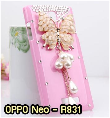 M854-01 เคสประดับ OPPO Neo R831 ลาย Butterfly