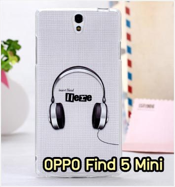 M853-02 เคสซิลิโคน OPPO Find 5 Mini ลาย Music