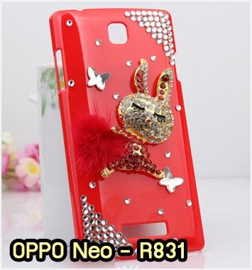 M854-07 เคสประดับ OPPO Neo R831 ลายกระต่ายแดง