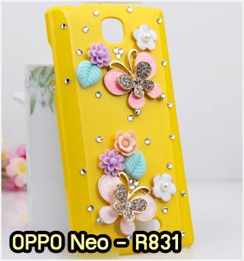 M854-11 เคสประดับ OPPO Neo R831 ลายผีเสื้อน้อย