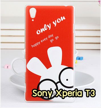 M927-01 เคสแข็ง Sony Xperia T3 ลาย Red Rabbit