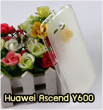 M869-02 เคสยางใส Huawei Ascend Y600 สีขาว