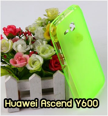 M869-03 เคสยางใส Huawei Ascend Y600 สีเขียว