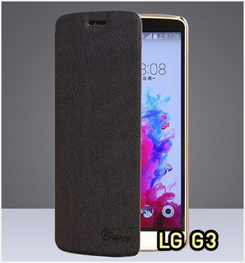 M907-03 เคสฝาพับ LG G3 สีดำ