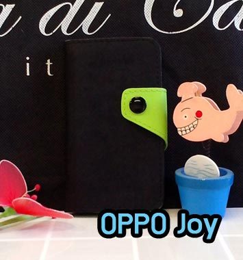 M884-01 เคสไดอารี่ OPPO Joy สีดำ