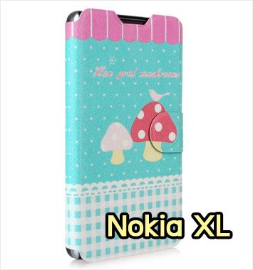 M900-06 เคสฝาพับ Nokia XL ลาย Mushroom