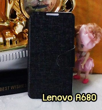 M873-01 เคสฝาพับ Lenovo A680 สีดำ