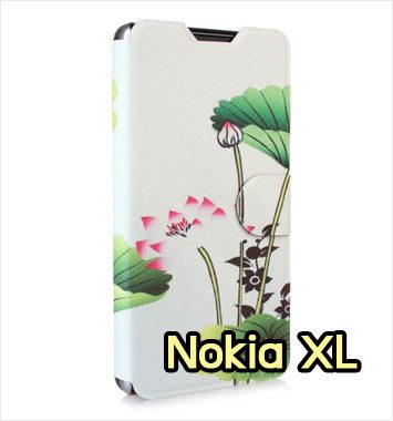 M900-10 เคสฝาพับ Nokia XL ลาย Lotus