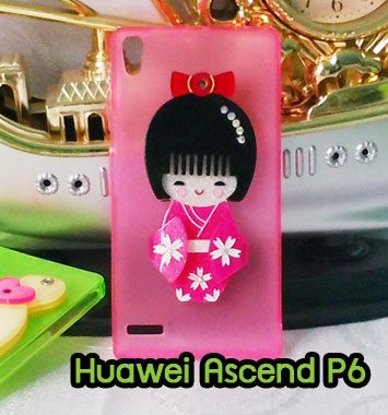 MTO197-01 เคสกระจก Huawei Ascend P6 กิโมโน