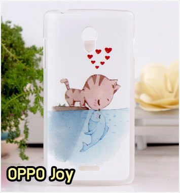 M770-16 เคสแข็ง OPPO Joy ลาย Cat & Fish