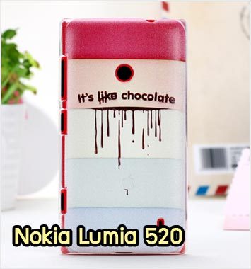 M912-05 เคสแข็ง Nokia Lumia 520 ลาย Chocolate