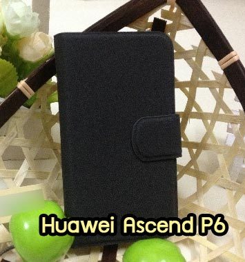 M913-03 เคสฝาพับ Huawei Ascend P6 สีดำ