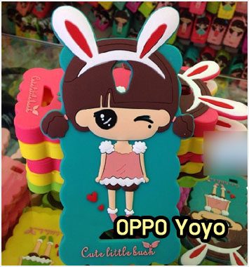 M902-06 เคสซิลิโคนตัวการ์ตูน OPPO Yoyo กระต่าย IV