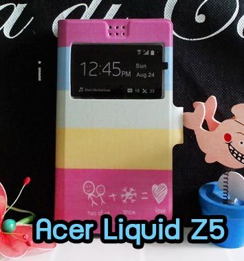M890-01 เคสฝาพับโชว์เบอร์ Acer Liquid Z5 ลาย Sweet Color