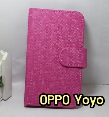 M910-05 เคสฝาพับลายเพชร OPPO Yoyo สีกุหลาบ