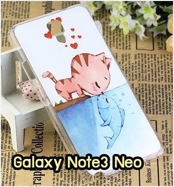 M935-08 เคสแข็ง Samsung Galaxy Note3 Neo ลาย Cat & Fish