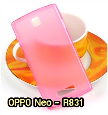 M886-01 เคสยางใส OPPO Neo R831 สีชมพู