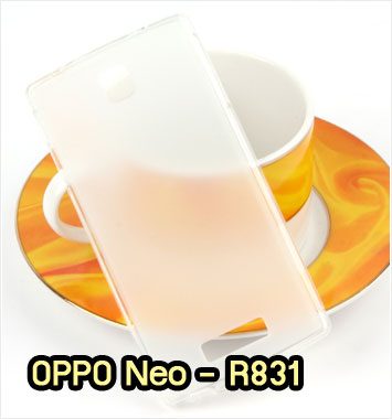 M886-02 เคสยางใส OPPO Neo R831 สีขาว