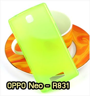 M886-03 เคสยางใส OPPO Neo R831 สีเขียว