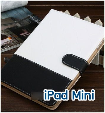 Mi47-01 เคสหนัง iPad Mini สีขาว