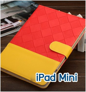 Mi47-08 เคสหนัง iPad Mini สีแดง
