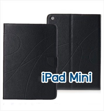 Mi48-03 เคสหนัง iPad Mini สีดำ