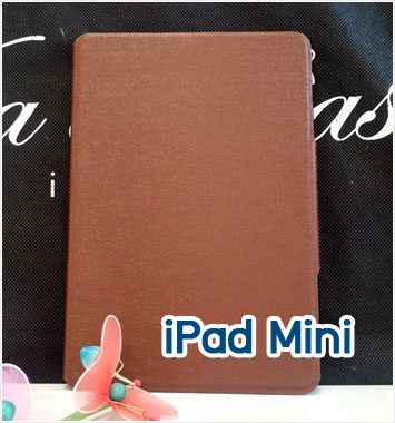 Mi49-02 เคสหนัง iPad Mini สีน้ำตาล