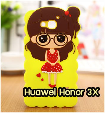 M969-02 เคสซิลิโคน Huawei Honor 3X หญิง II