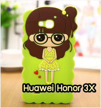 M969-03 เคสซิลิโคน Huawei Honor 3X หญิง VI
