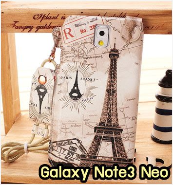 M949-04 ซองหนัง Samsung Galaxy Note3 Neo ลายหอไอเฟล