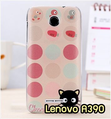 M644-11 เคสมือถือ Lenovo A390 ลาย Black Cat