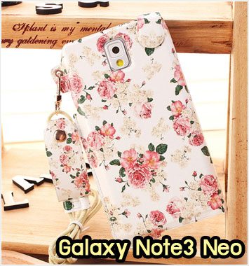 M949-06 ซองหนัง Samsung Galaxy Note3 Neo ลาย Flower I