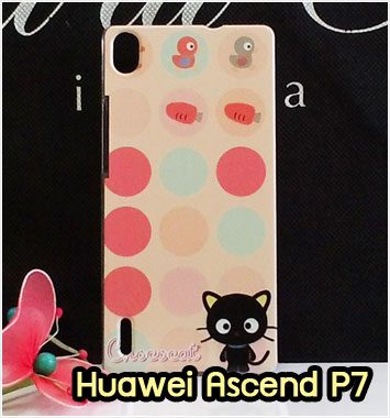 M953-28 เคสแข็ง Huawei Ascend P7 ลาย Black Cat