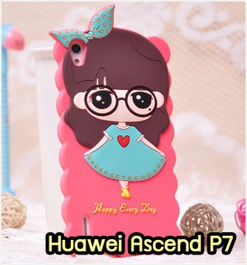 M972-01 เคสซิลิโคน Huawei Ascend P7 หญิง V